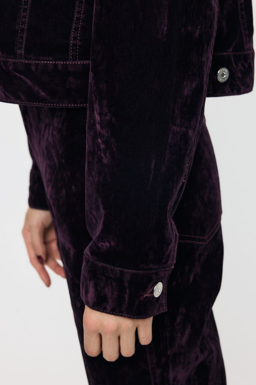 MOUSSY「VELVET SHORT ジャケット」|デニムジャケット|