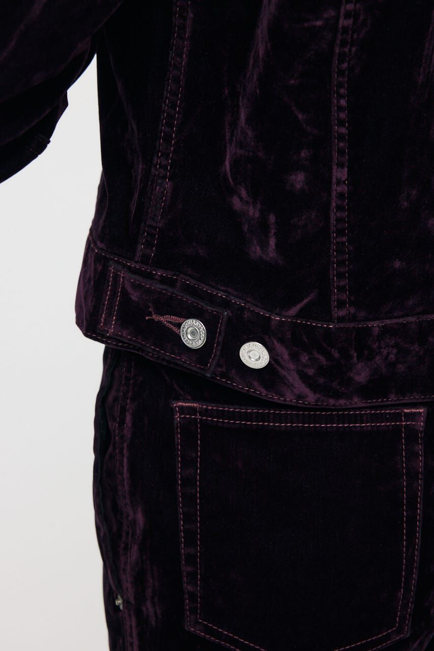 MOUSSY「VELVET SHORT ジャケット」|デニムジャケット|