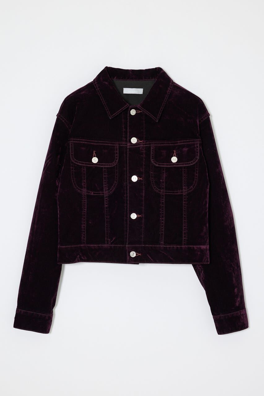 MOUSSY「VELVET SHORT ジャケット」|デニムジャケット|