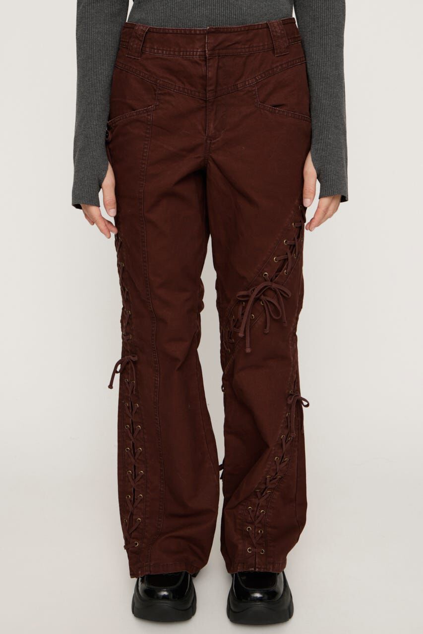 SLY「LACE UP MANNISH パンツ」|その他|