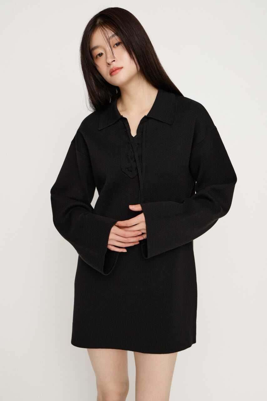 SLY「SKIPPER LACE UP ショートワンピース」|ワンピース|