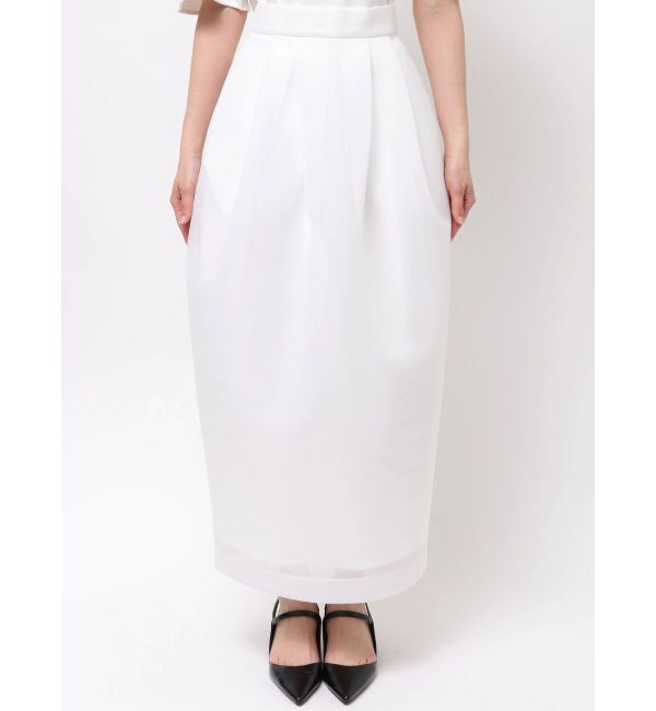 ELENDEEK「MESH BONDING TUCKED SK」|スカート|