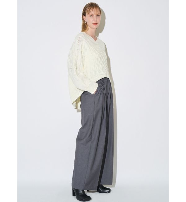ELENDEEK「V-NECK CABLE KT」|ニット・セーター|