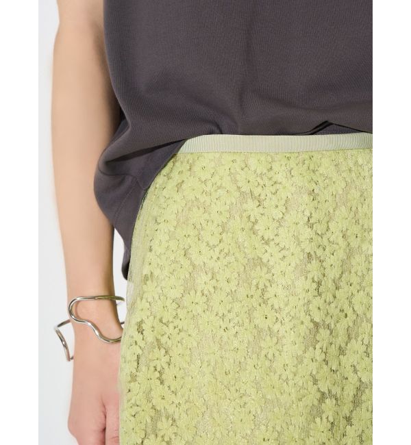 ELENDEEK「EMBROIDERY I-LINE SK」|スカート|