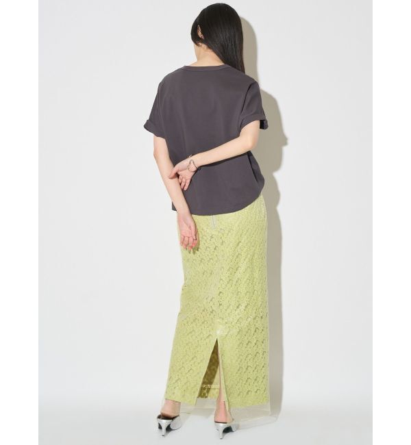 ELENDEEK「EMBROIDERY I-LINE SK」|スカート|