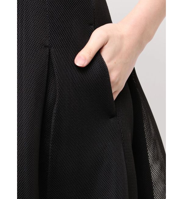 ELENDEEK「MESH BONDING FLARED SK」|スカート|
