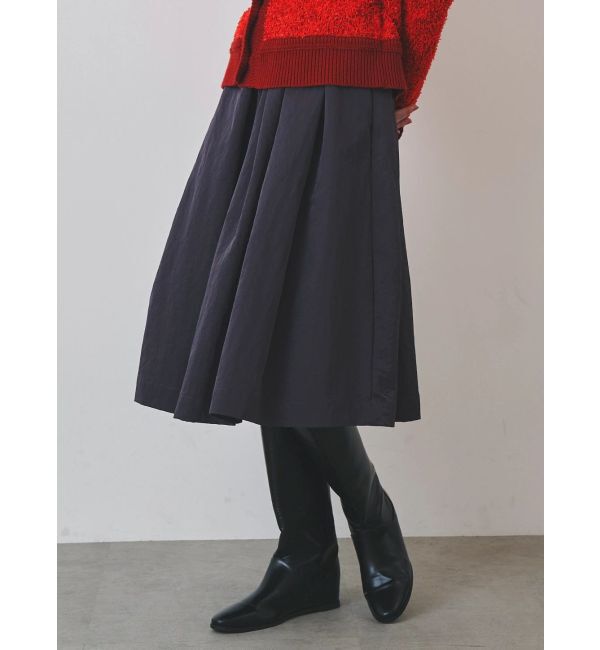 ELENDEEK「RANDOM TUCK MIDI SK」|スカート|