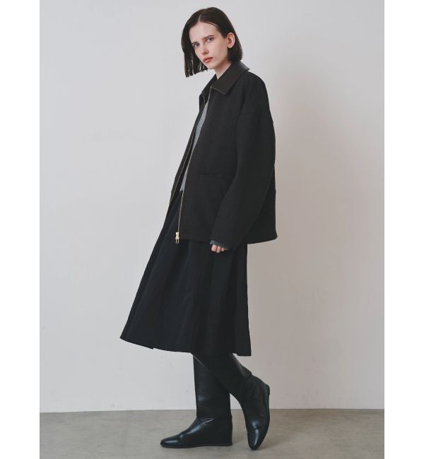 ELENDEEK「RANDOM TUCK MIDI SK」|スカート|