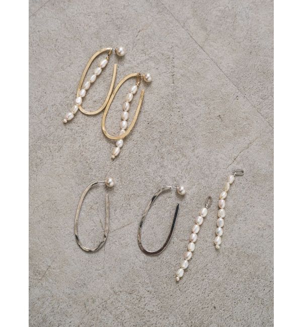 ELENDEEK「2WAY HOOP PEARL PIERCE」|ピアス|