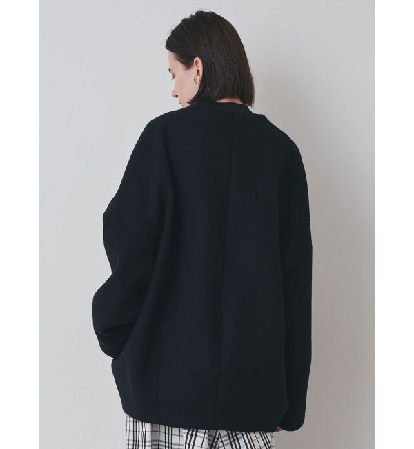 ELENDEEK「FORM SHORT WOOL CT」|ノーカラーコート|