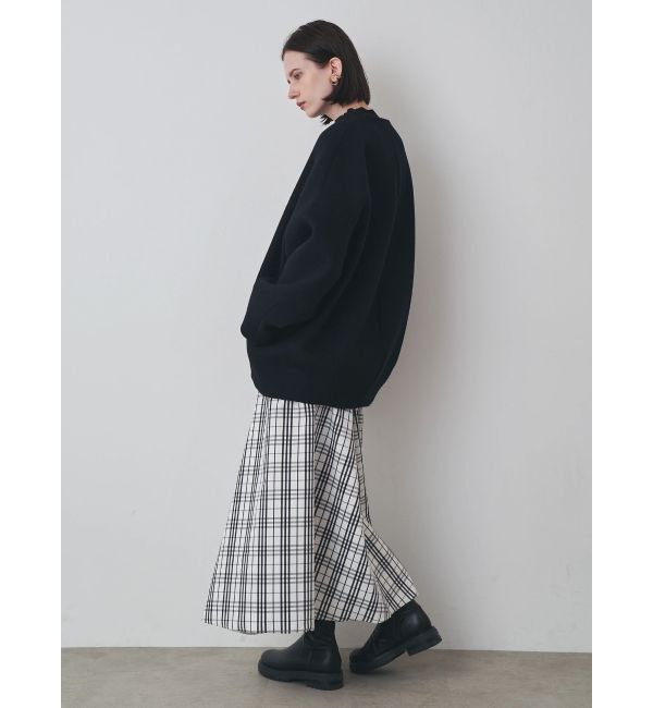 ELENDEEK「FORM SHORT WOOL CT」|ノーカラーコート|