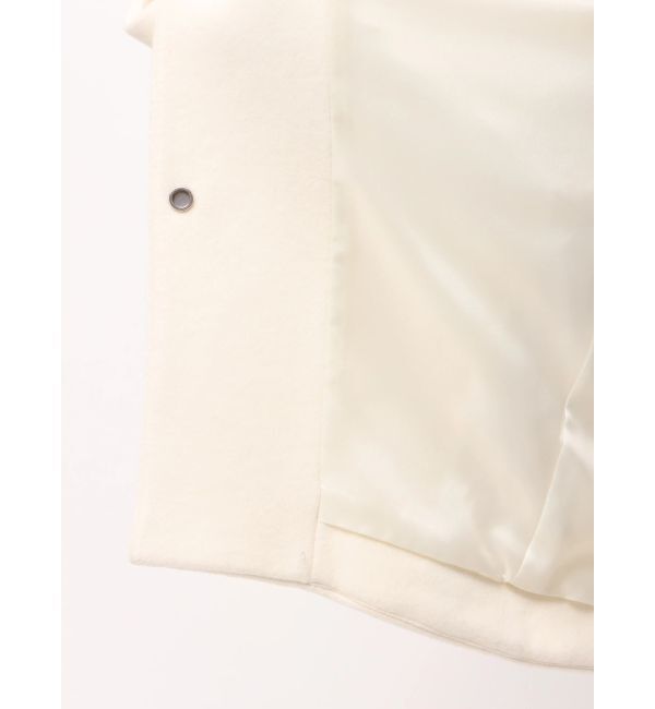 ELENDEEK「FORM SHORT WOOL CT」|ノーカラーコート|