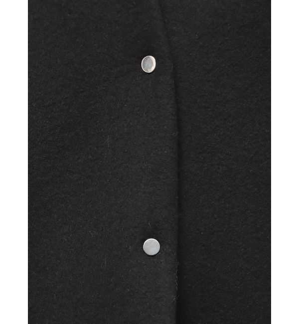 ELENDEEK「FORM SHORT WOOL CT」|ノーカラーコート|