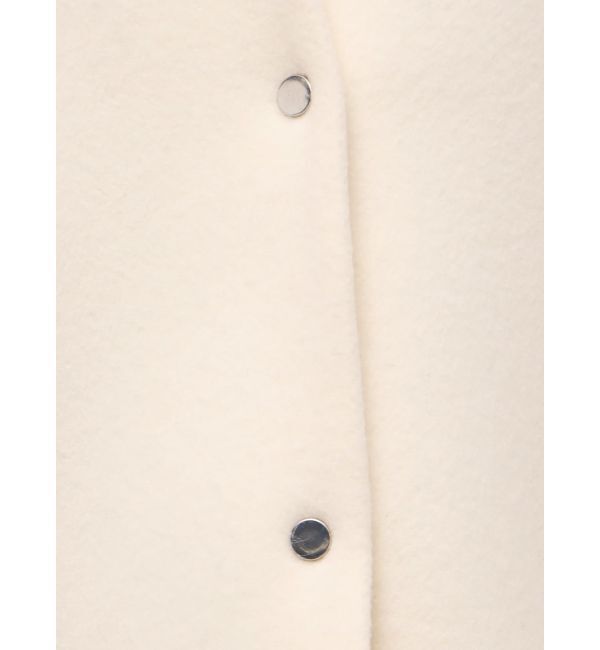 ELENDEEK「FORM SHORT WOOL CT」|ノーカラーコート|