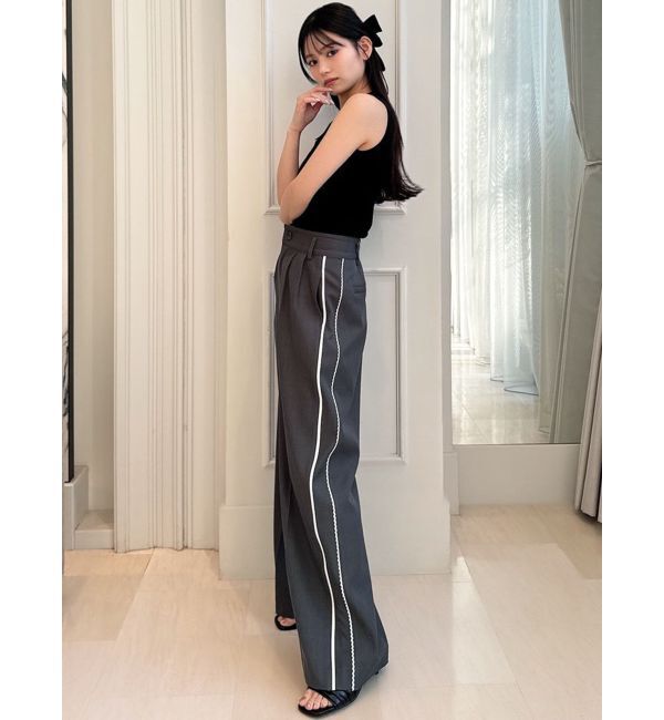 RESEXXY「サイドラインセミワイドパンツ」|その他|