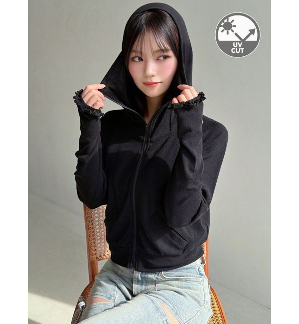 RESEXXY「【UVカット】ベーシックパーカー」|Tシャツ・カットソー|ブラック