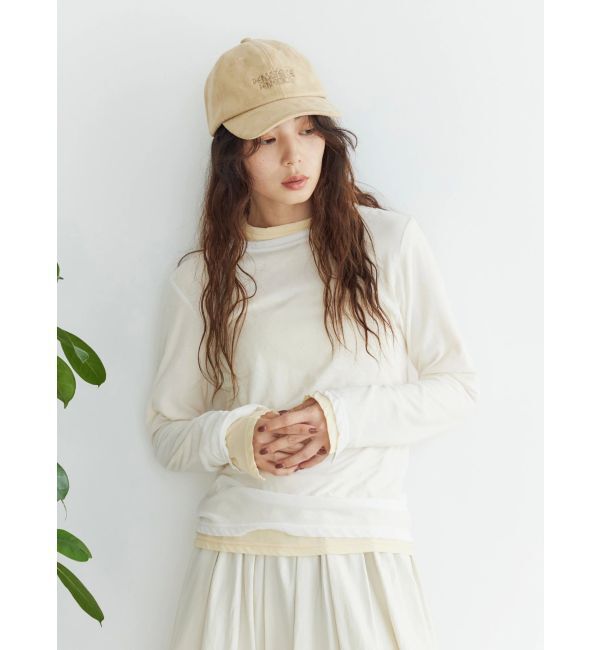 Ungrid「ハイツイストシアーロングスリーブTee」|Tシャツ・カットソー|