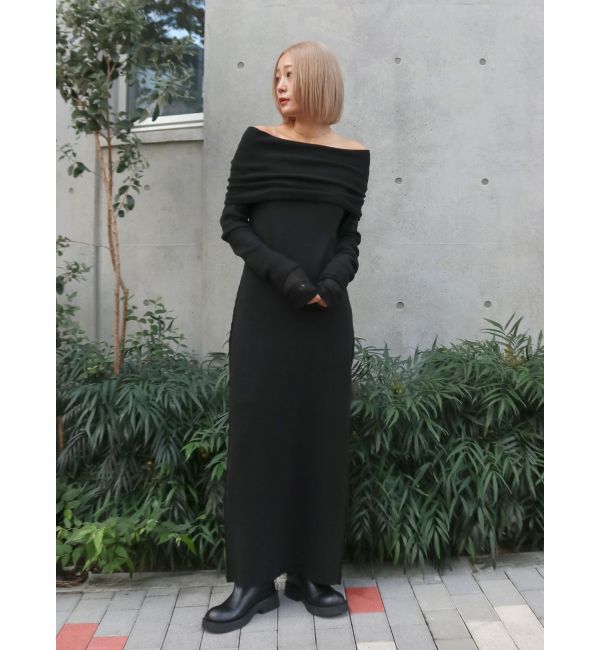 Ungrid「オフショルニットワンピース」|ワンピース|