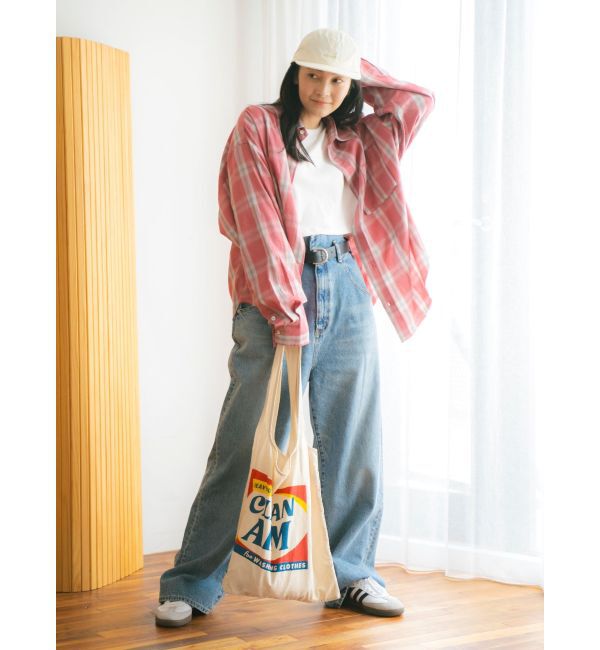 Ungrid「カットオフデザインチェックルーズシャツ」|シャツ・ブラウス|
