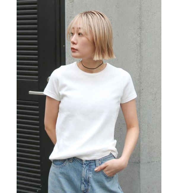 Ungrid「カラーフィットTee」|Tシャツ・カットソー|オフホワイト