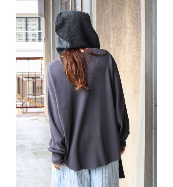 Ungrid「ルーズシルエットワッフルロングスリーブTee」|Tシャツ・カットソー|