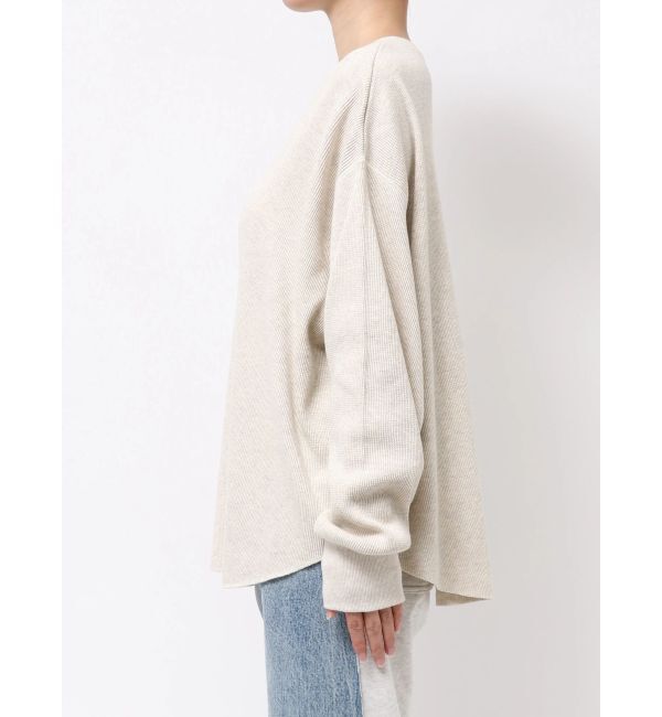 Ungrid「ルーズシルエットワッフルロングスリーブTee」|Tシャツ・カットソー|