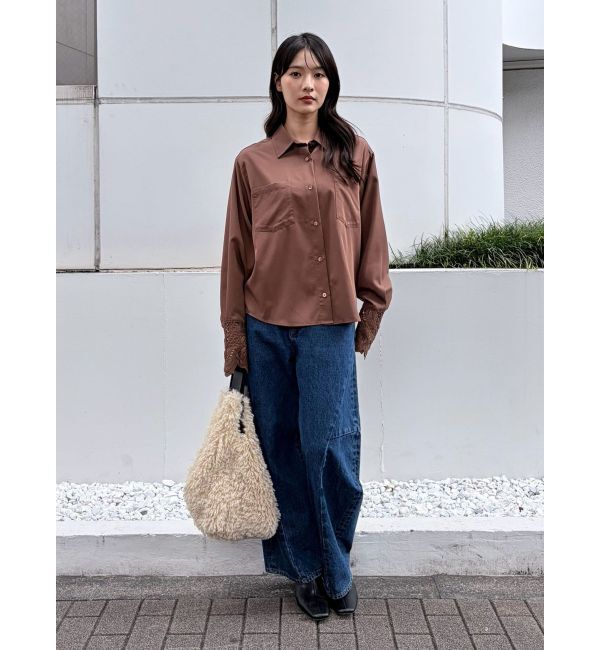 LAGUNAMOON「【WEB限定】レースカフスシャツ」|シャツ・ブラウス|
