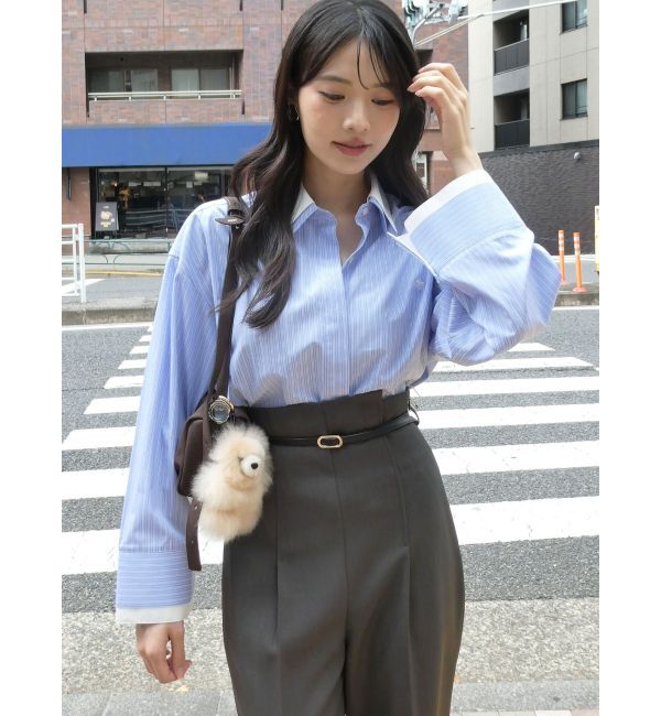 LAGUNAMOON「【POLO BCSコラボ】【マシンウォッシャブル】ボウタイシャツ」|シャツ・ブラウス|