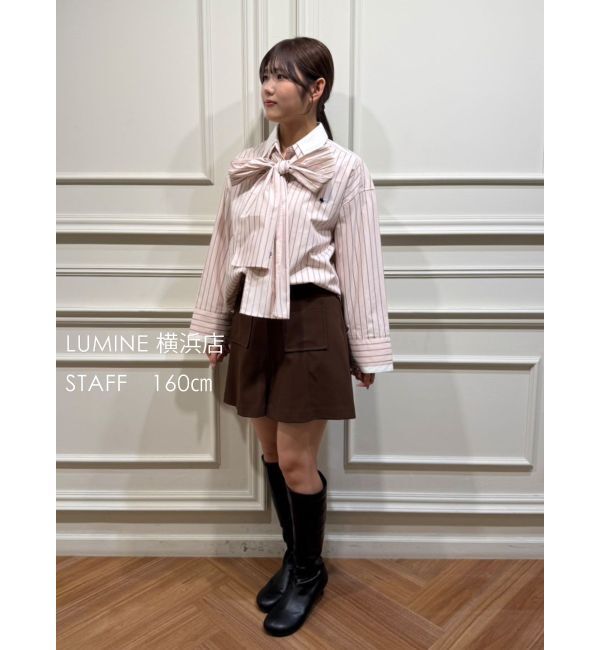 LAGUNAMOON「【POLO BCSコラボ】【マシンウォッシャブル】ボウタイシャツ」|シャツ・ブラウス|