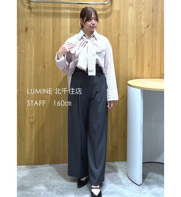 LAGUNAMOON「【POLO BCSコラボ】【マシンウォッシャブル】ボウタイシャツ」|シャツ・ブラウス|