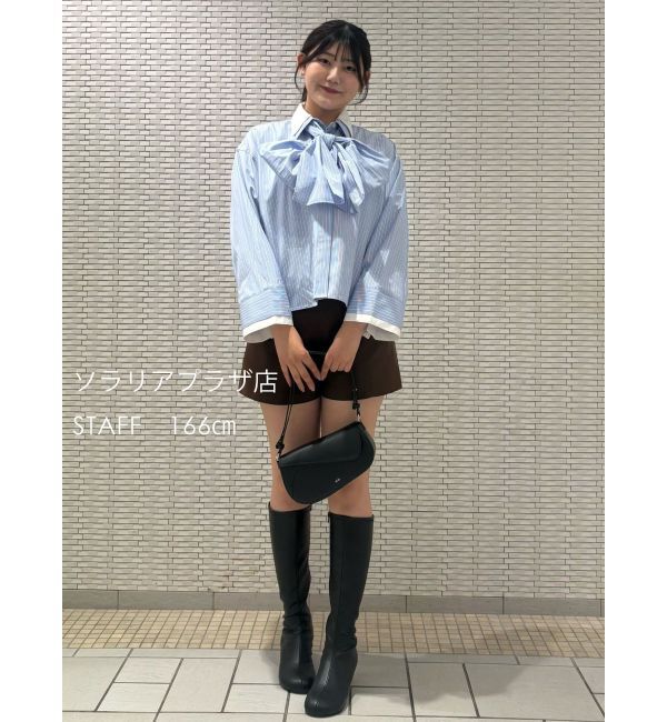 LAGUNAMOON「【POLO BCSコラボ】【マシンウォッシャブル】ボウタイシャツ」|シャツ・ブラウス|