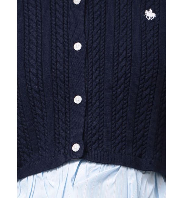 LAGUNAMOON「【POLO BCSコラボ】バルーンケーブルニットカーディガン」|カーディガン|