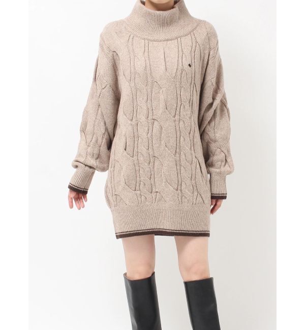 LAGUNAMOON「【POLO BCSコラボ】ケーブルニットミニワンピース」|ワンピース|