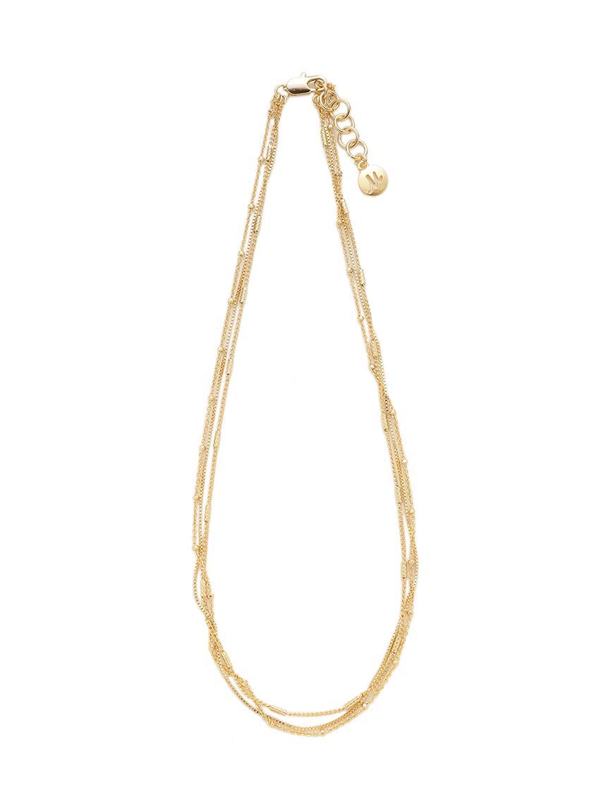 Mila Owen「【EVERYDAY PROOF JEWELRY 】３連チェーンチョーカー」|ネックレス|