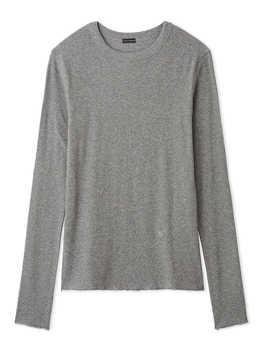 Mila Owen「強撚シアーフライスロングTシャツ」|Tシャツ・カットソー|GRY