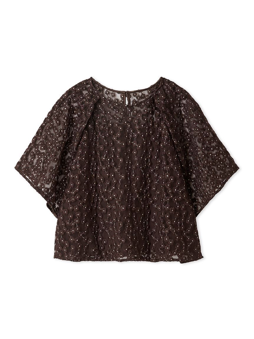 Mila Owen「フラワーエンブロイダリーチュールブラウス」|シャツ・ブラウス|BRW