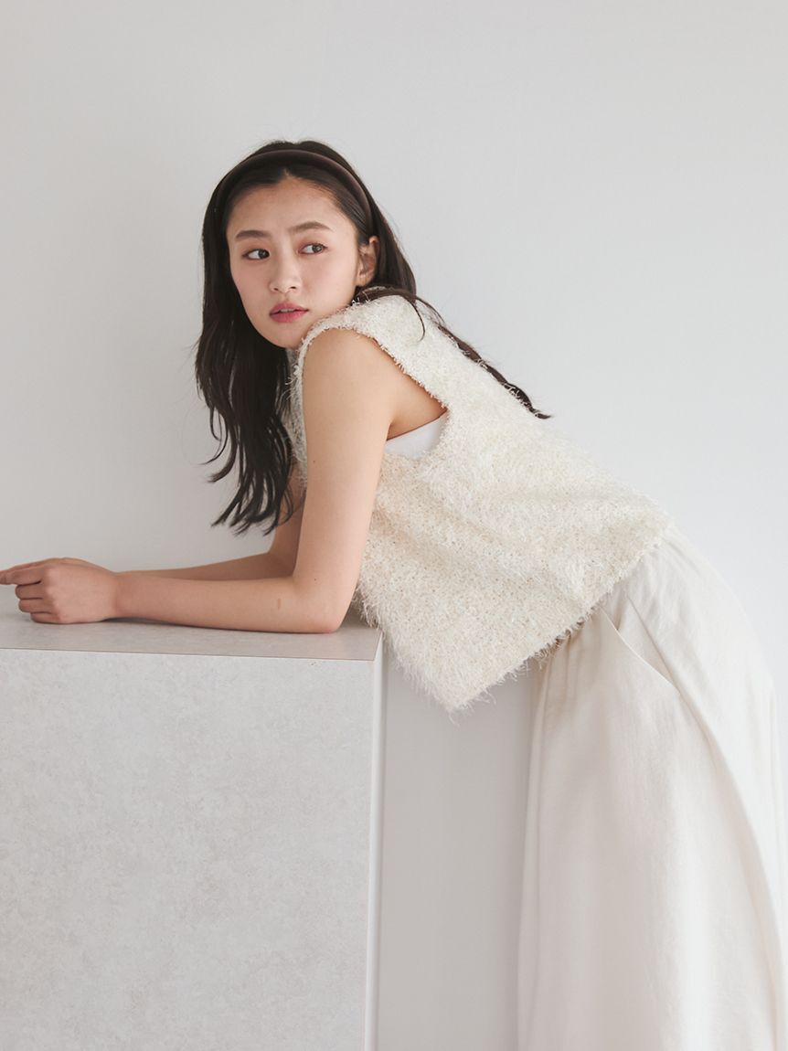 Mila Owen「ニットベスト&times;スカートSET UP」|ワンピース|