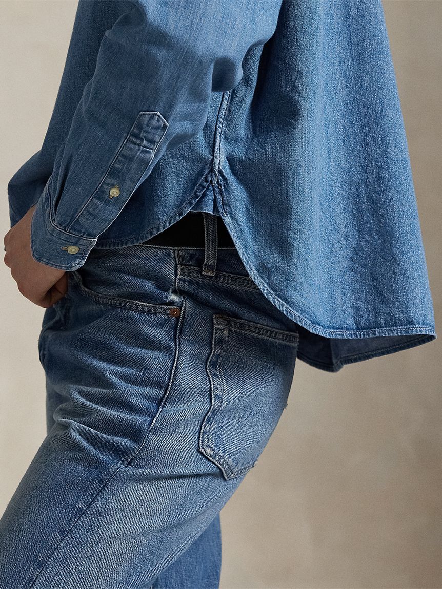 Mila Owen「【POLO RALPH LAUREN】CROPPED BOXY DENIM SHIRT」|Tシャツ・カットソー|