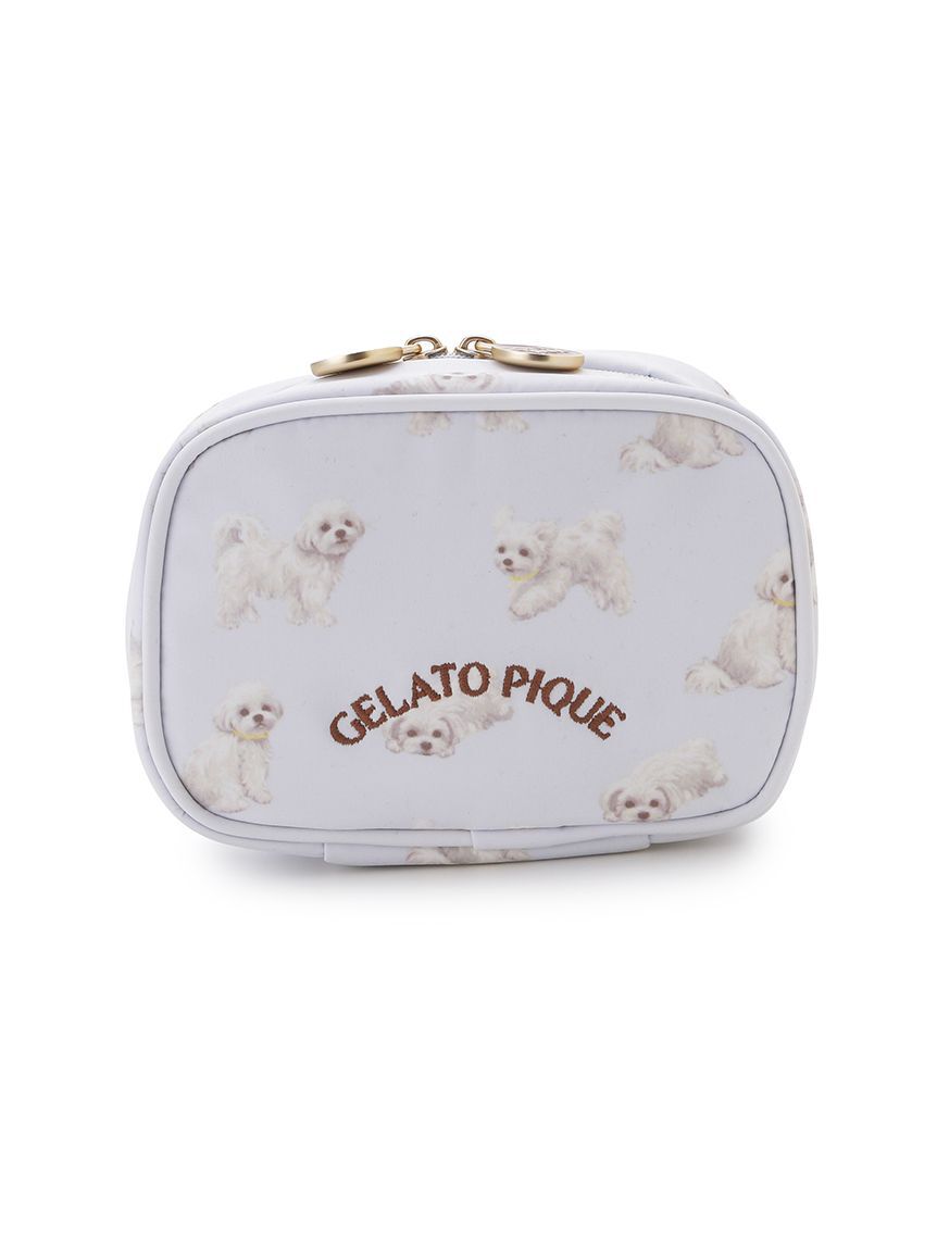 gelato pique「お散歩ドッグ総柄ティッシュポーチ」|ポーチ|BLU