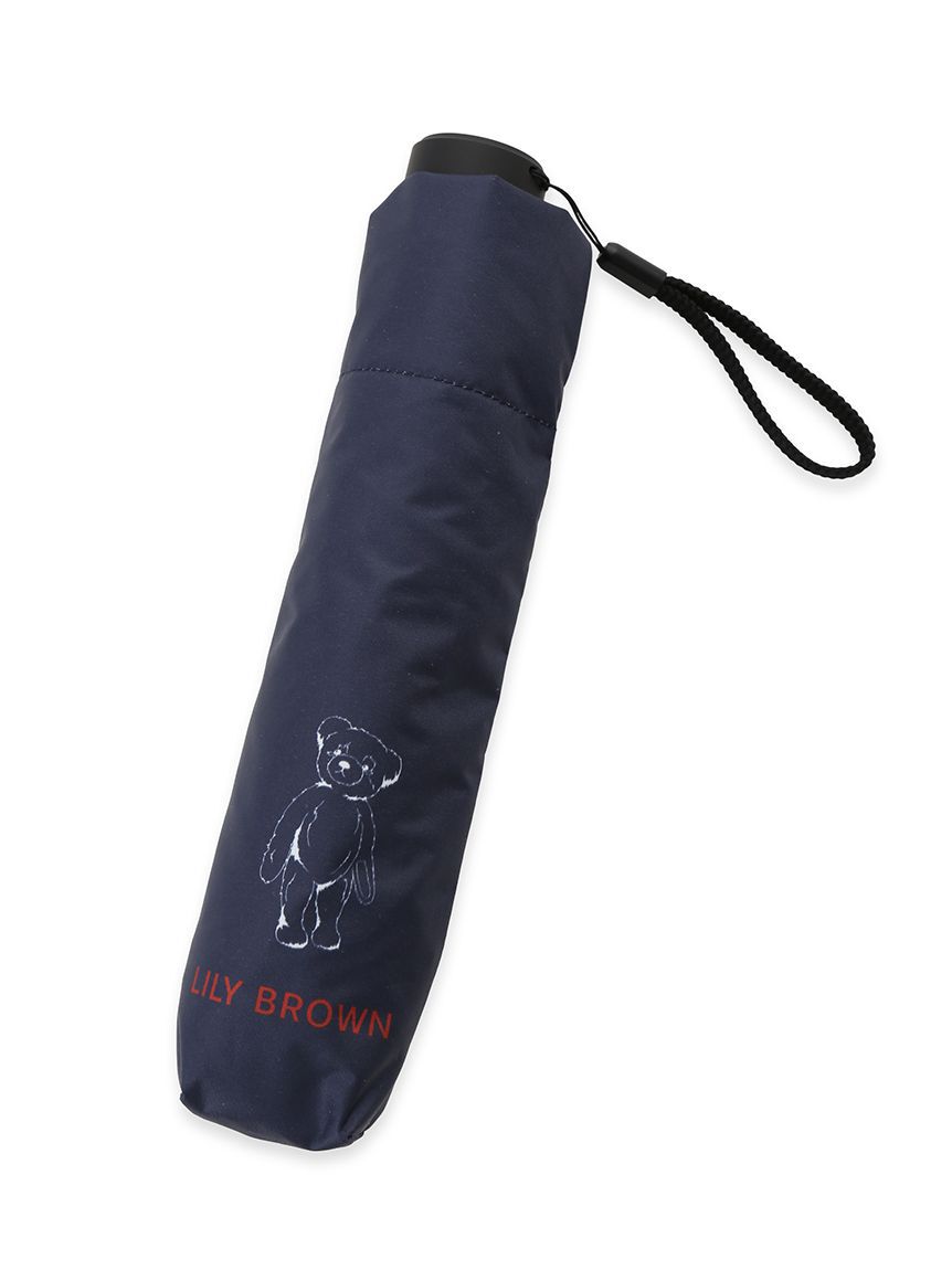 LILY BROWN「【LILY BROWN&times;PROTECT U】Lily Bearモチーフ晴雨兼用折り畳み日傘」|傘|