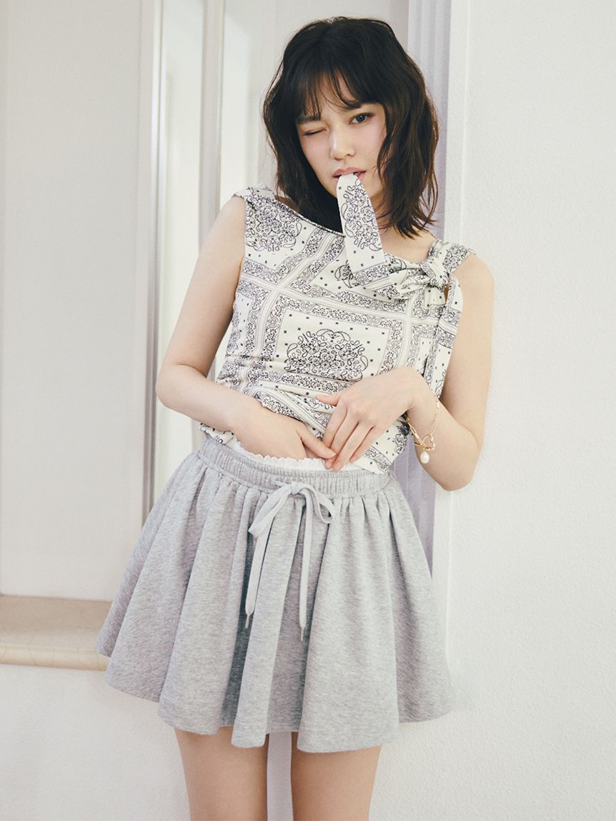 LILY BROWN「ドレープペイズリー柄マルチウェイトップス」|Tシャツ・カットソー|