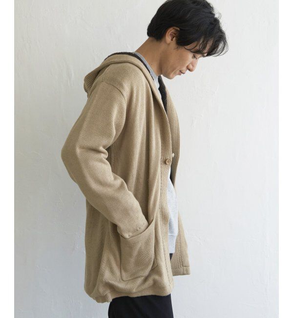 ikka「ボアフリースニットフーディガン」|その他|