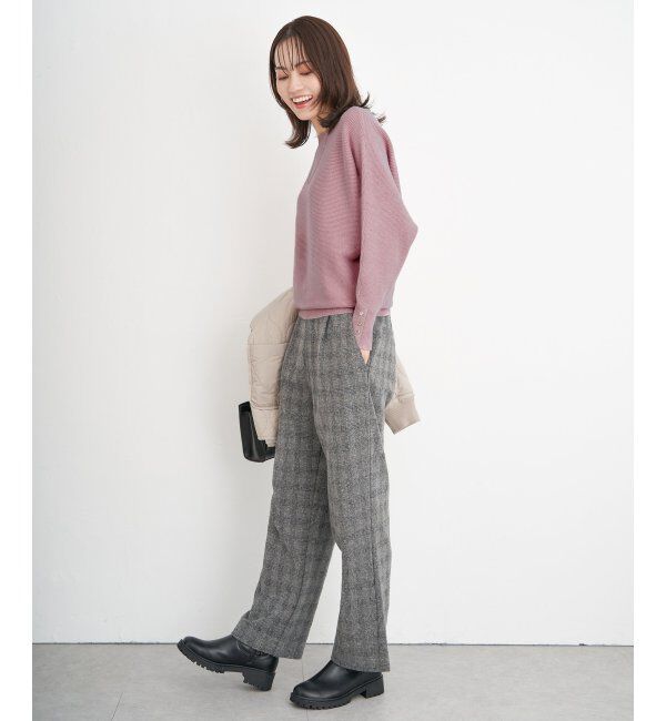 ikka「カットジャガードパンツ」|その他|