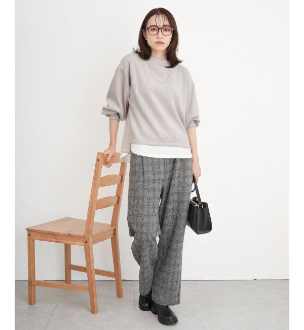 ikka「カットジャガードパンツ」|その他|