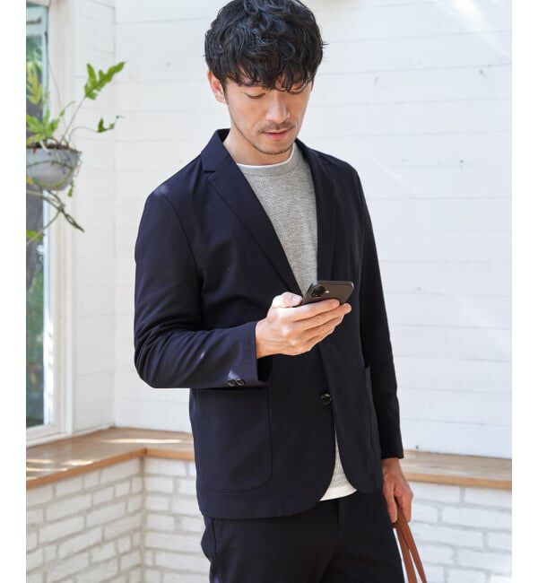 IKKA LOUNGE「【雑誌MonoMax4月号掲載】GOKU楽ワークポンチジャケット「小泉孝太郎さん着用モデル」」|テーラードジャケット|