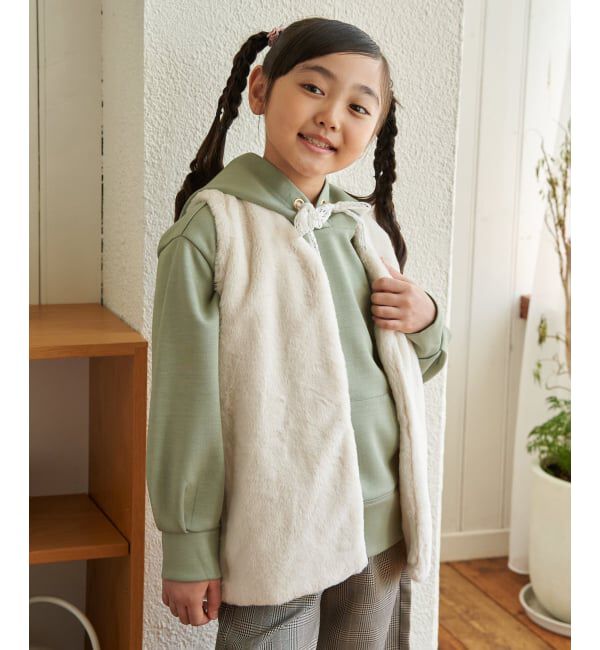 ikka kids「フェイクファーベスト（120~160cm）」|その他|