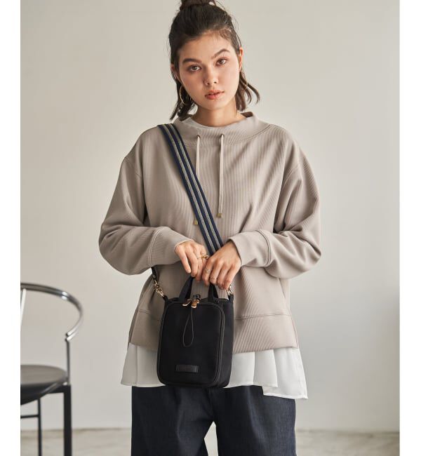 ikka「【撥水】ナイロンミニショルダーバッグ」|その他|