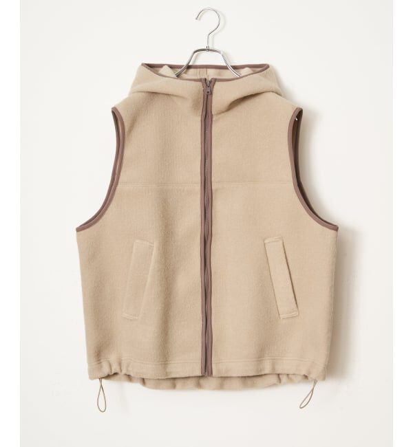 Lbc with Life「フリースフードベスト」|ダウンベスト・ベスト|