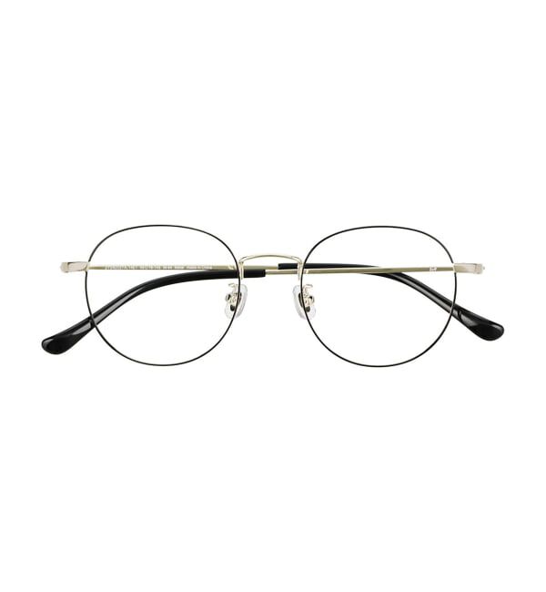  「ボストン型 メガネ｜中顔面短縮みえメガネ メタルフレーム 伊達 Zoff｜FASHION METAL レンズ交換券付」|メガネ|