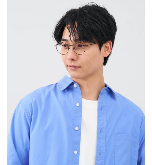  「ボストン型 メガネ｜中顔面短縮みえメガネ メタルフレーム 伊達 Zoff｜FASHION METAL レンズ交換券付」|メガネ|